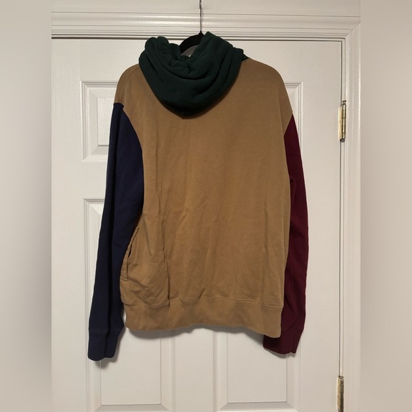 Polo Ralph Lauren Fleece Color Blocked Polo Bear Print Hoodie Size Large - Picture 6 of 12